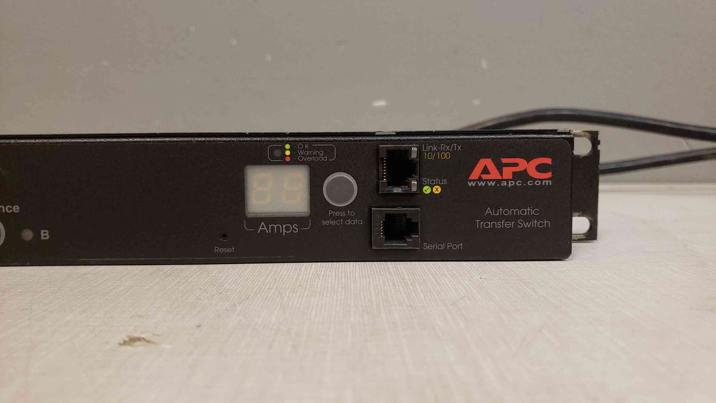 Lot of 5 APC AP7730 Rack Mount Dual Source ATS Automatic transfer switch PDU(103677)