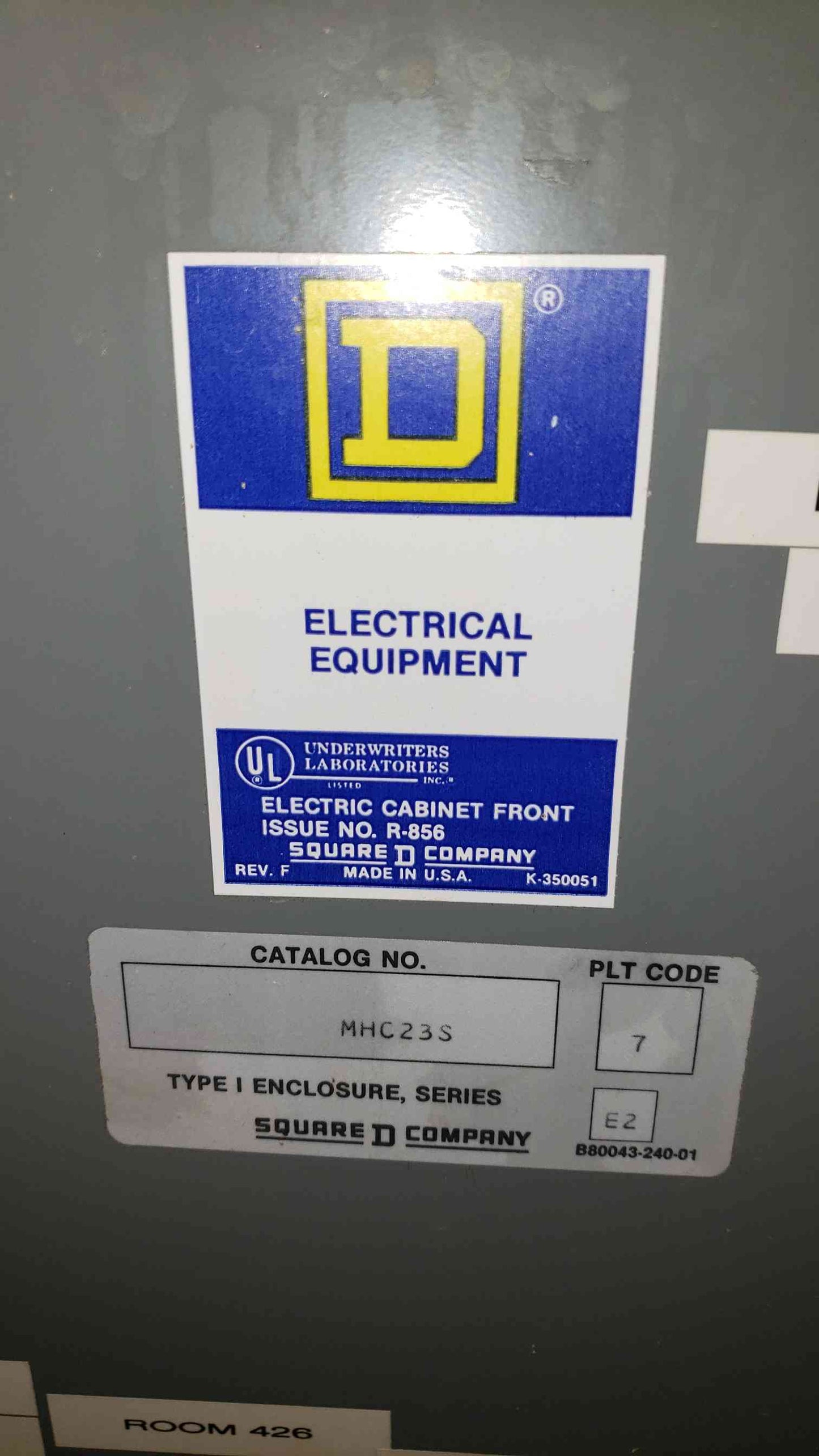 100A NQOD Square D Panel Board 120/208/240V MHC23S LOADED(100304)