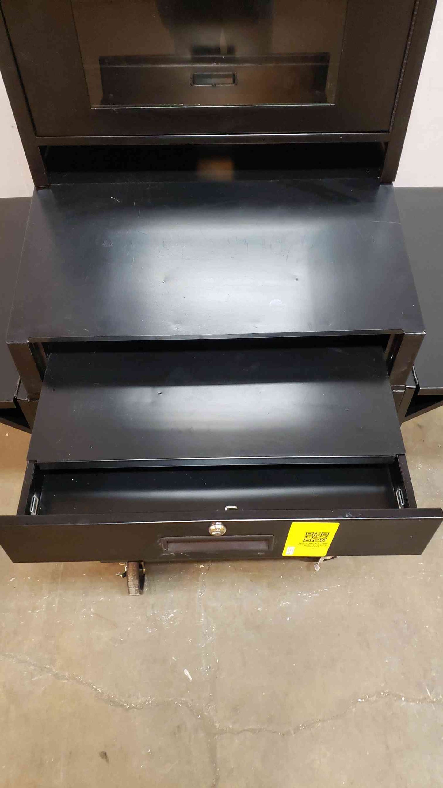 Black Rolling Computer Cart Storage & Stand (SKU: 5486AA)(5486AA)