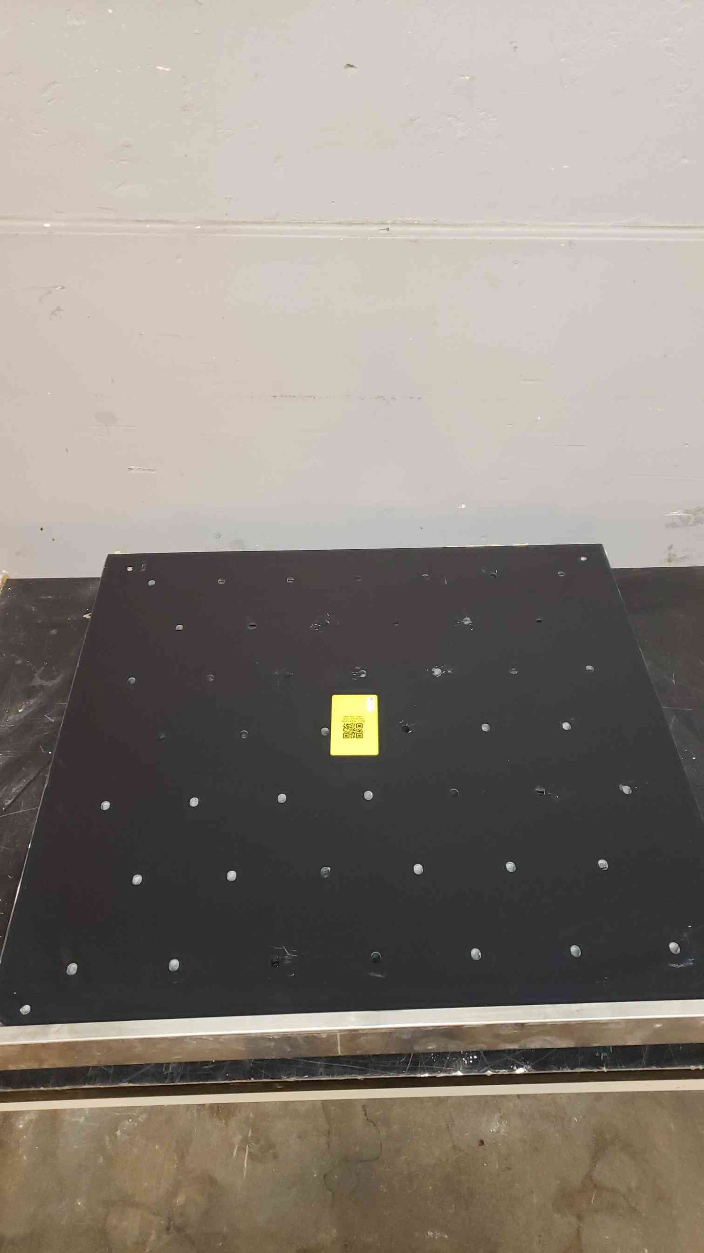 Black Epoxy Lab Peg Board 30x30 with Drain (SKU: 2061AA)(2061AA)