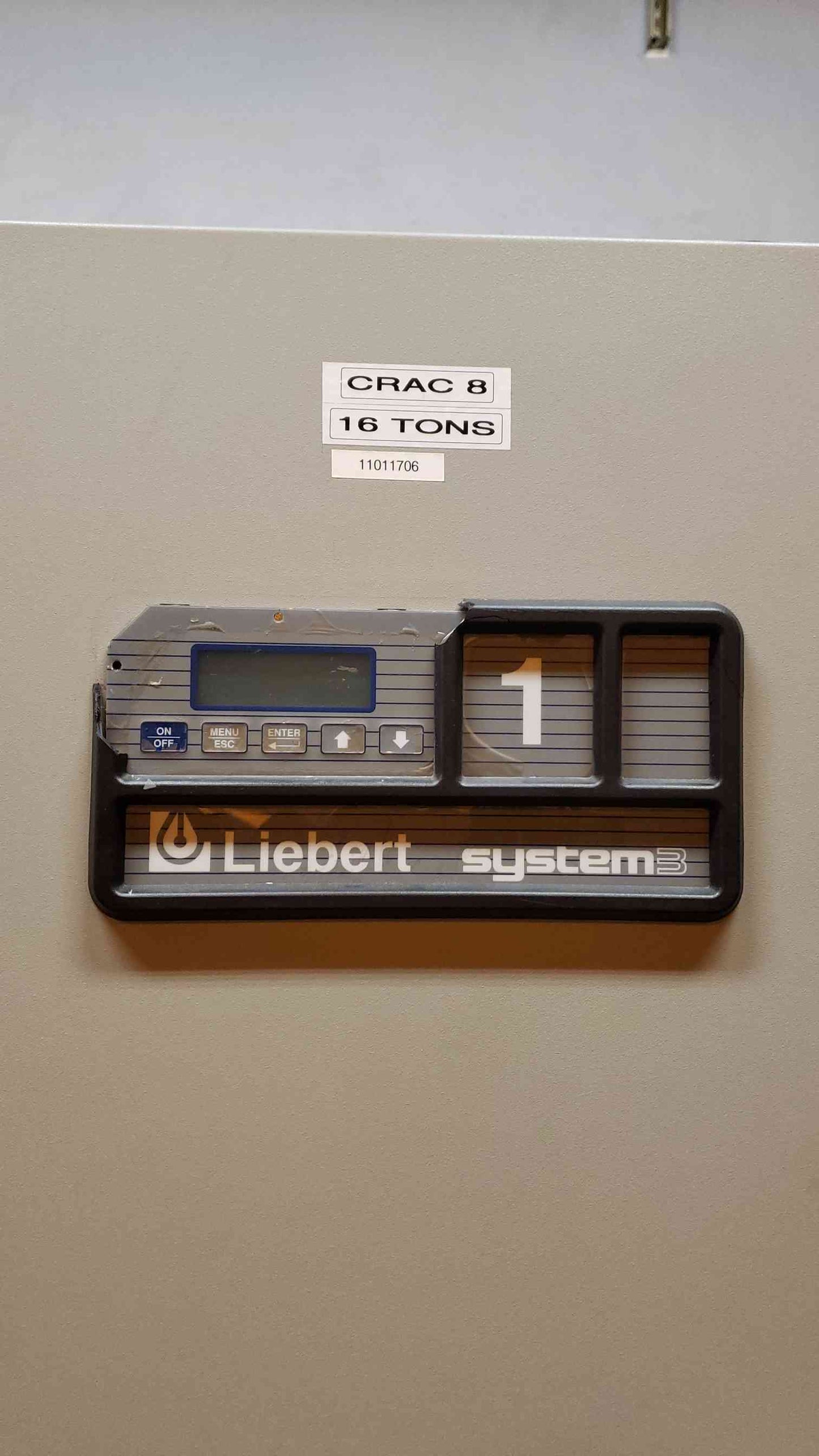 Liebert CRAC UE192G Upflow Glycol 15 Ton 460V Computer Room AC (101363)(101363)