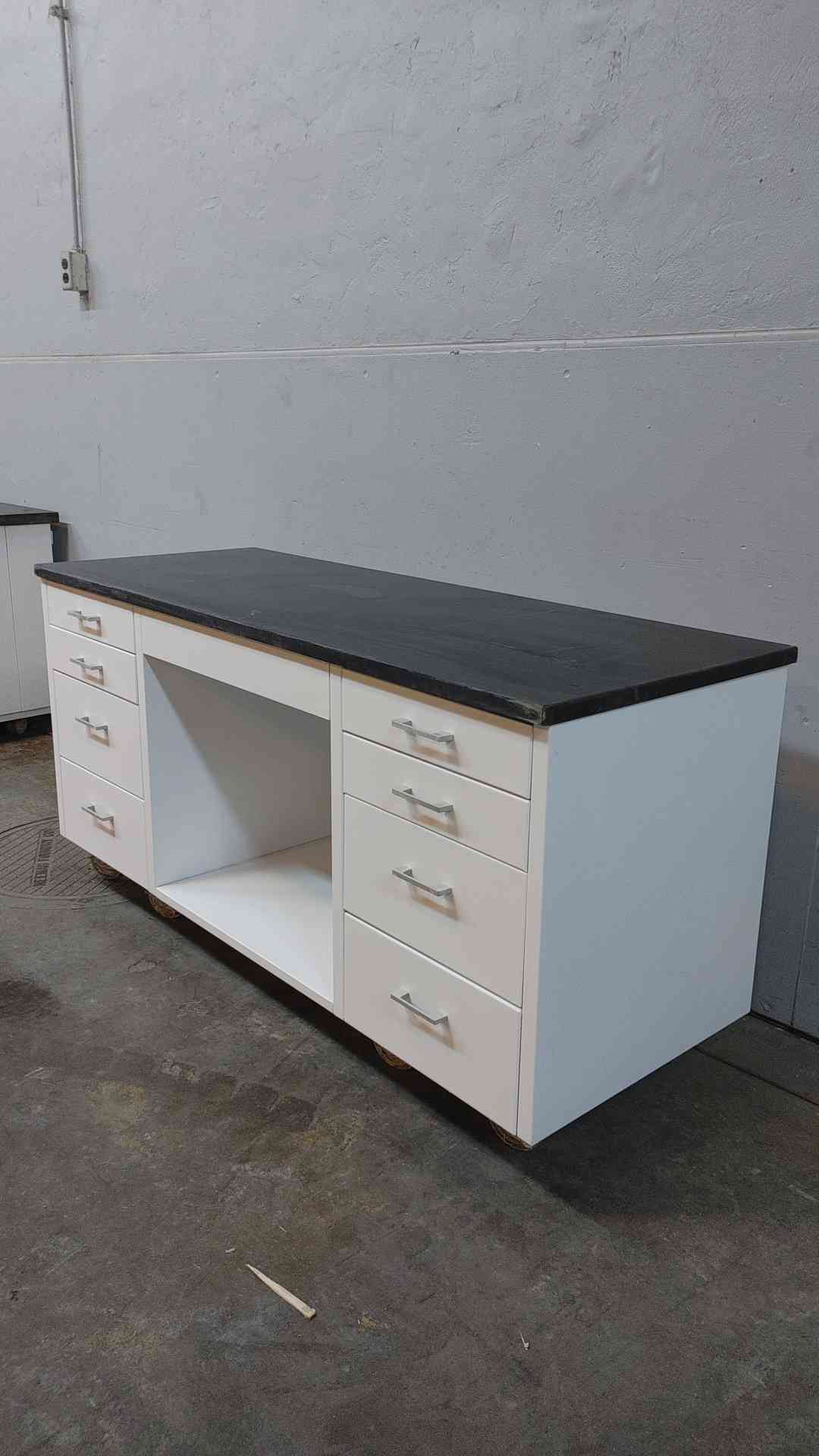 5'x30" Rolling Lab Casework Bench White (2152AA)(2152AA)