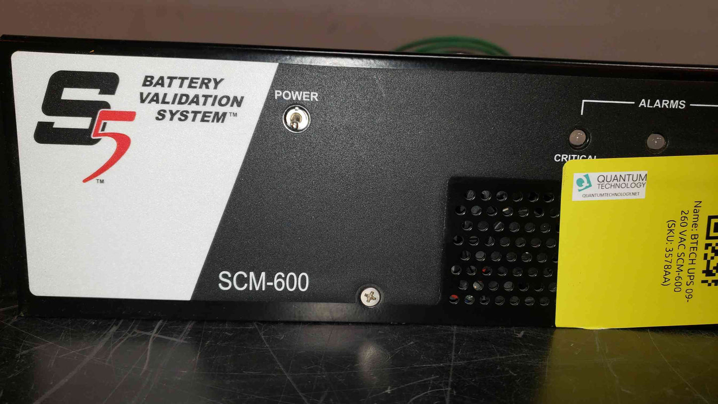 BTECH SCM-600 Battery Validation System (SKU: 3578AA)(3578AA)