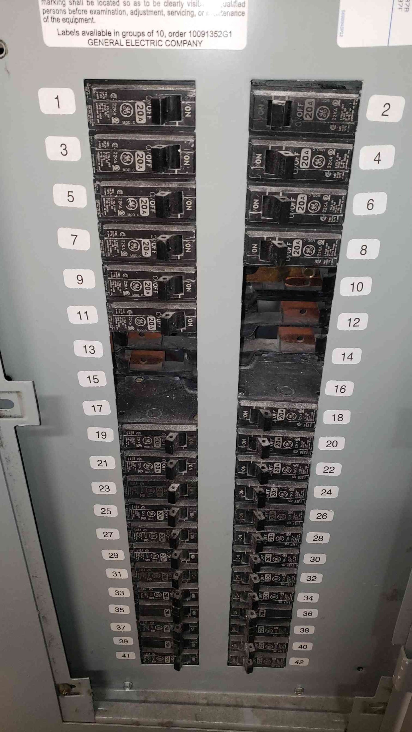 GE ASeries 125A 120/208V Breaker Panelboard AF37F (SKU: 13974AA)(13974AA)