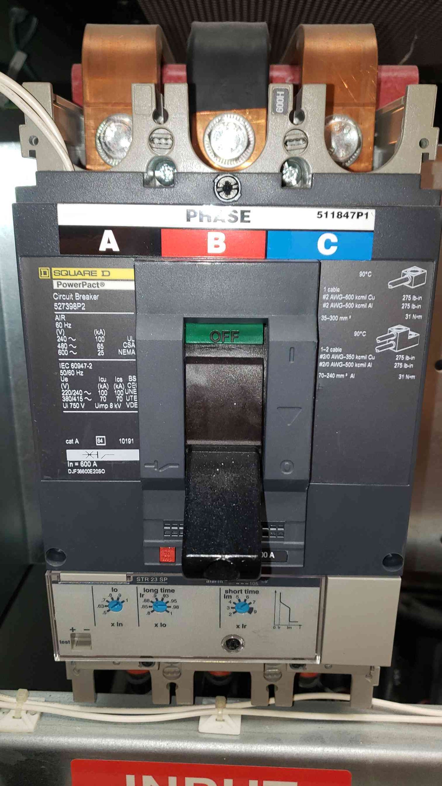 Liebert PDU PPA300C 480v x 120/208v w/ Subfeed Breakers (SKU: 13978AA)(13978AA)