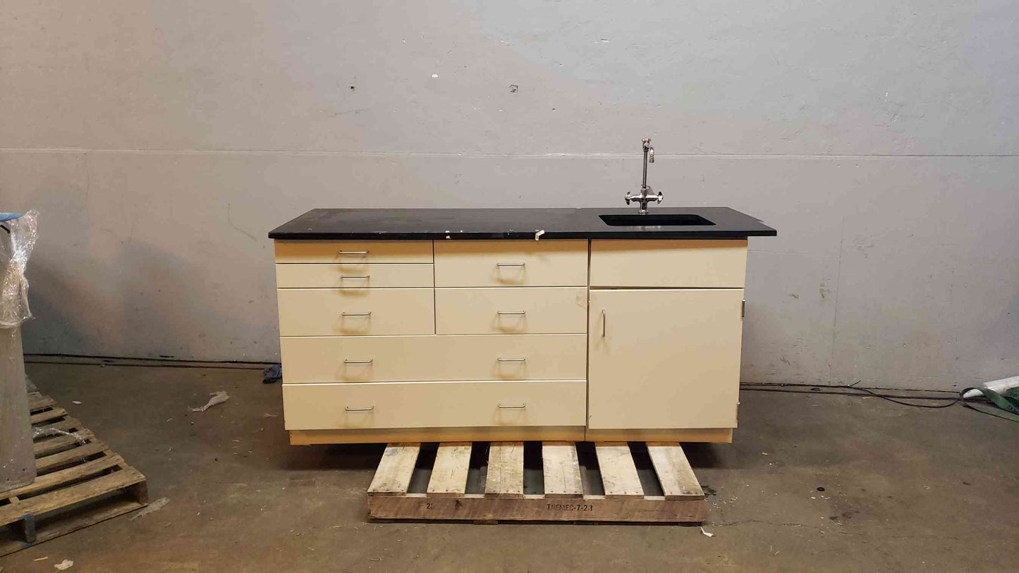 6'5" Jamestown Metal Lab Sink Casework Bundle w/ Drawers (SKU:14480AA)(14480AA)