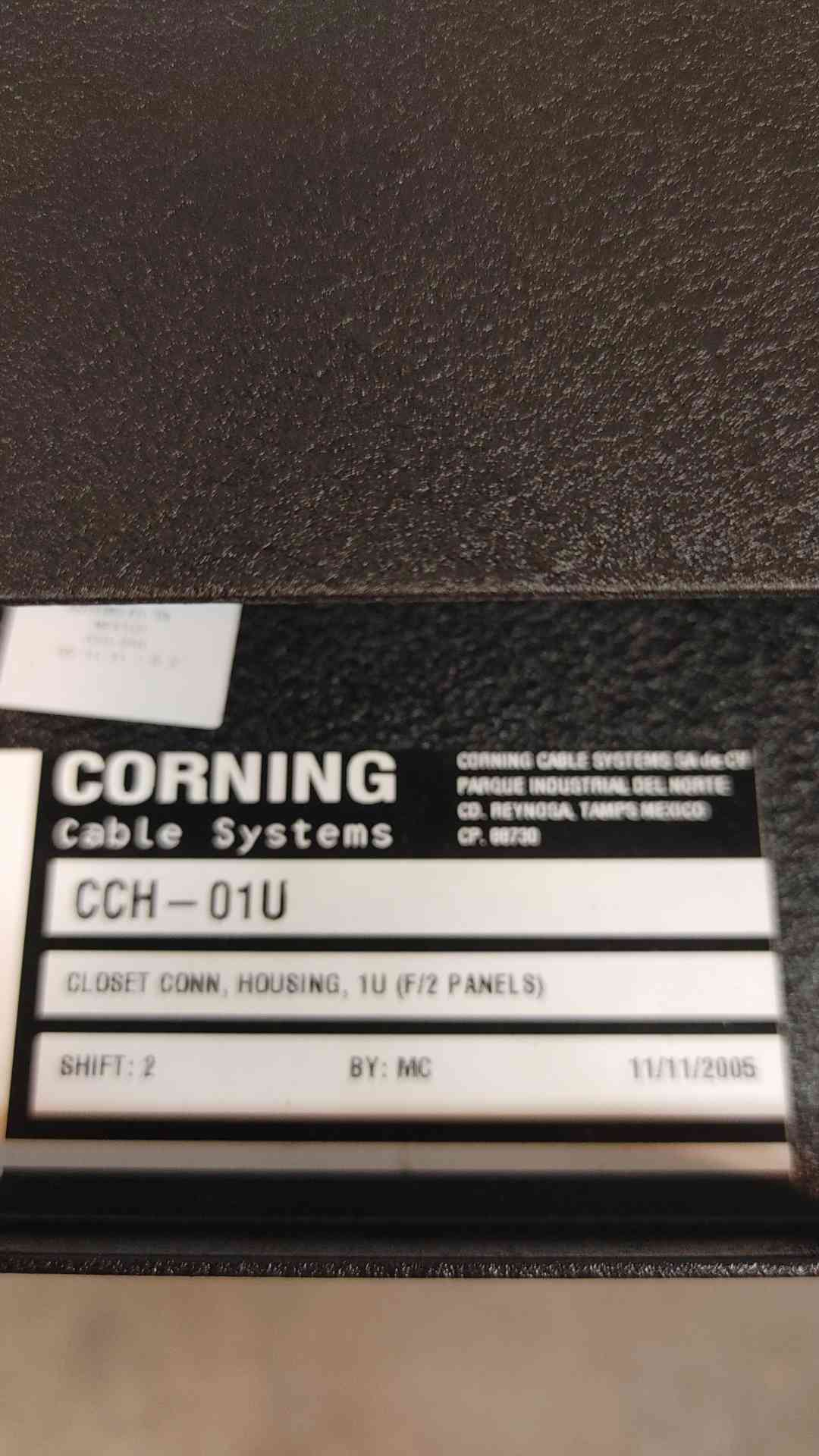 Corning Cable Systems Patch Panel CCH-01U(SKU:3646AA)(3646AA)