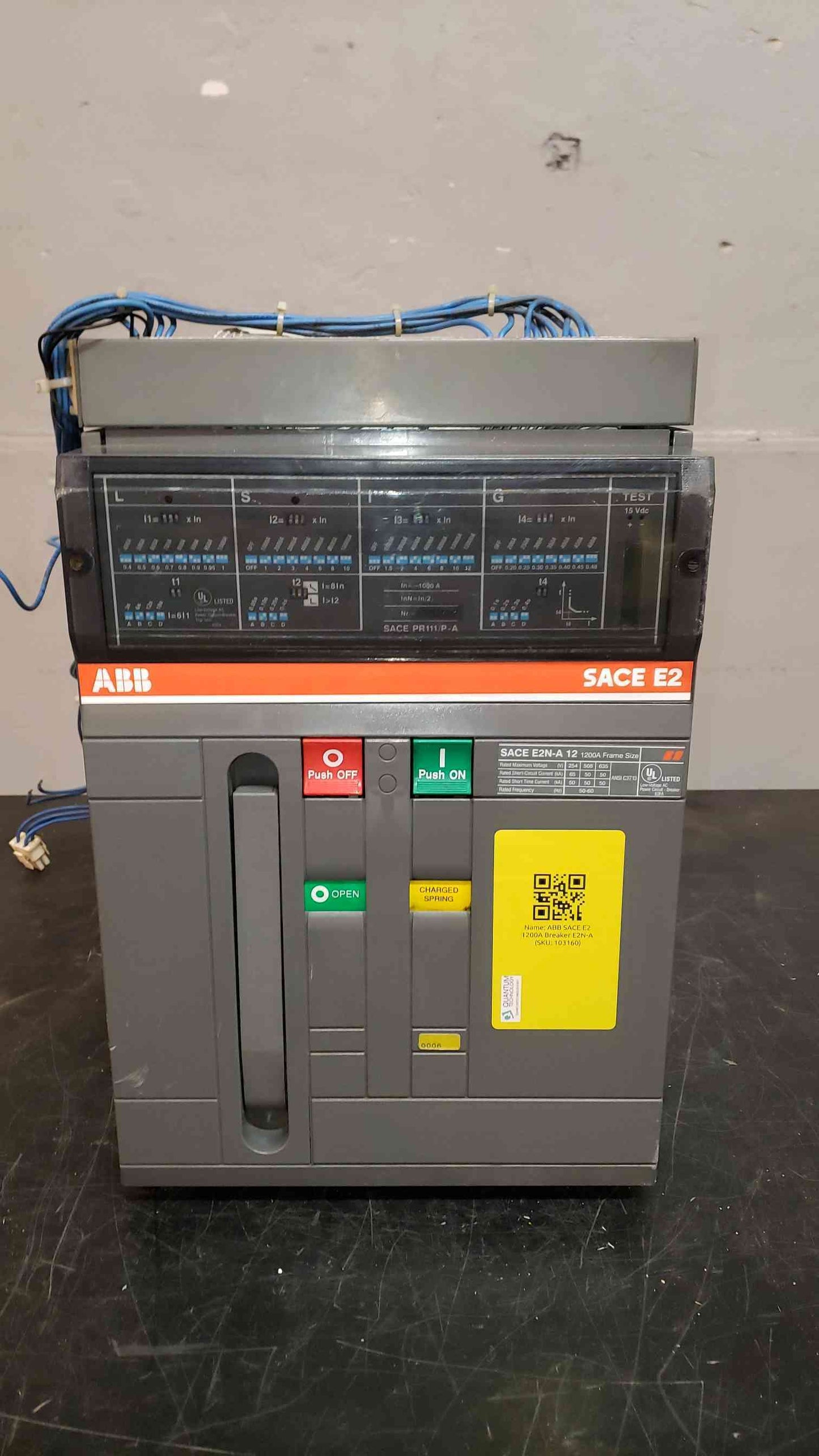 ABB SACE E2 1200A Breaker E2NA (SKU: 103160)(103160)