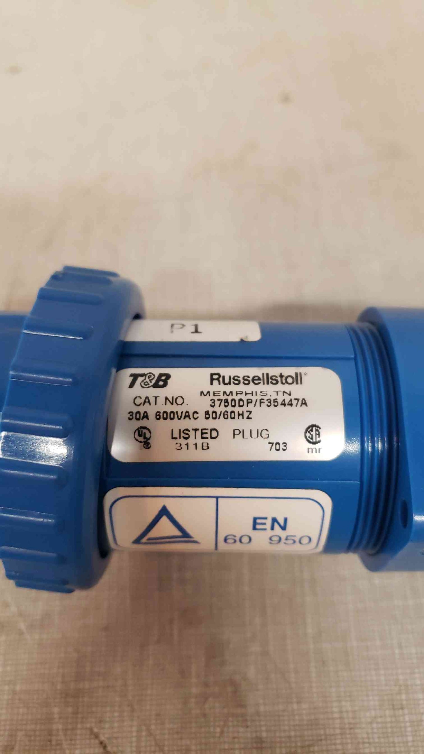 Lot 12 Russellstoll Plug 30A 600VAC 3750DP(103265)