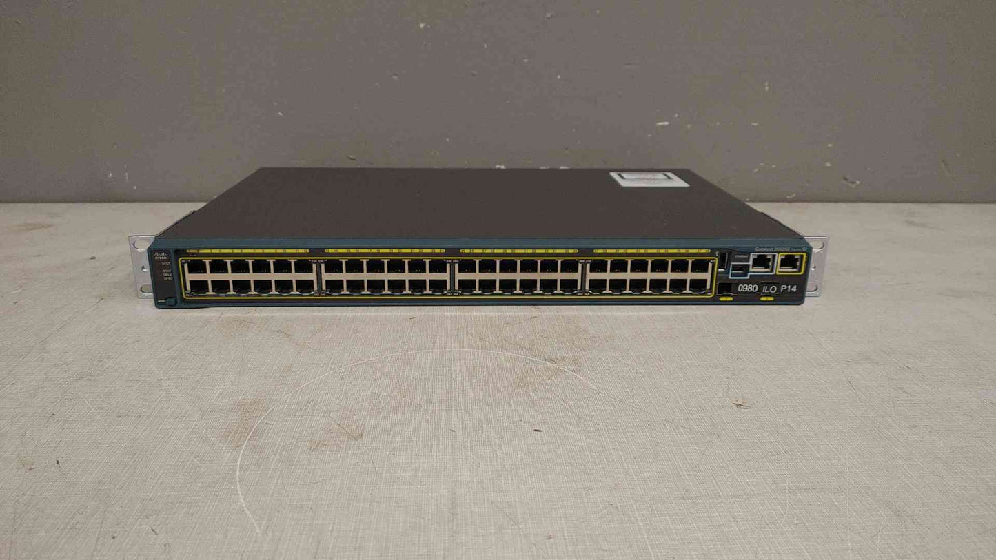 Lot of 3 Cisco Catalyst 2960SF 48 Ethernet Port Panel 100-240V 1.5-.85A F0C1723W3DK(103289)