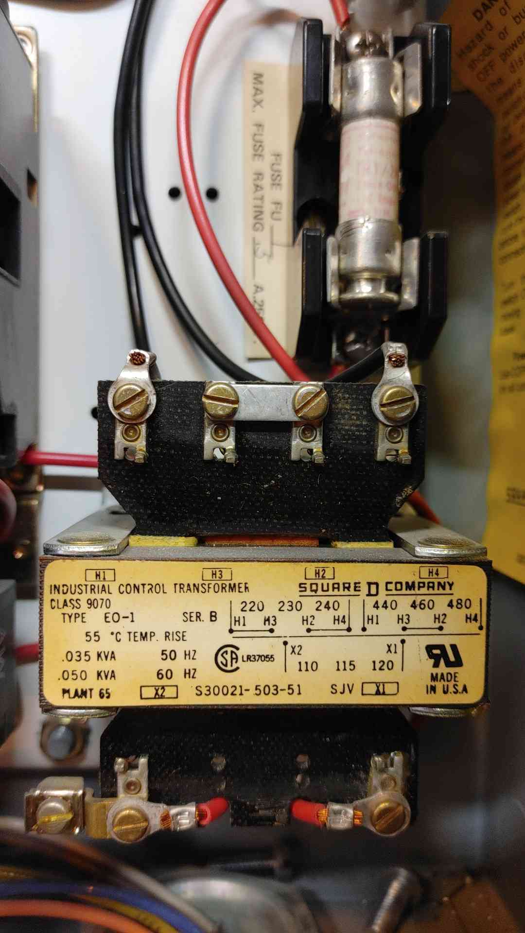 Square D Starter NEMA Size 1 Circuit Breaker 15A 1334067A(103401)