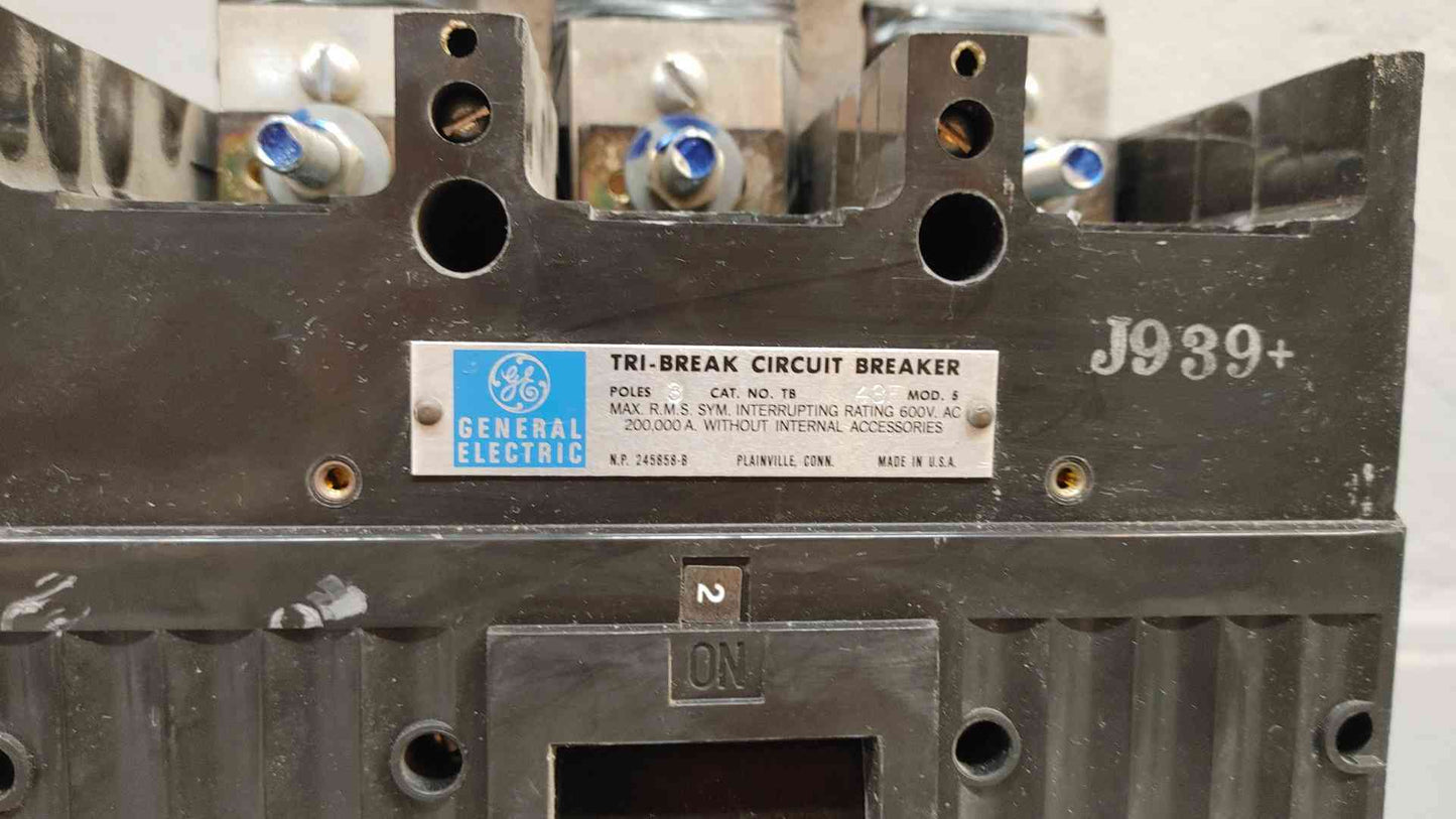 225A GE TriBreak Circuit Breaker TB 48F 3 Pole 600VAC(103406)