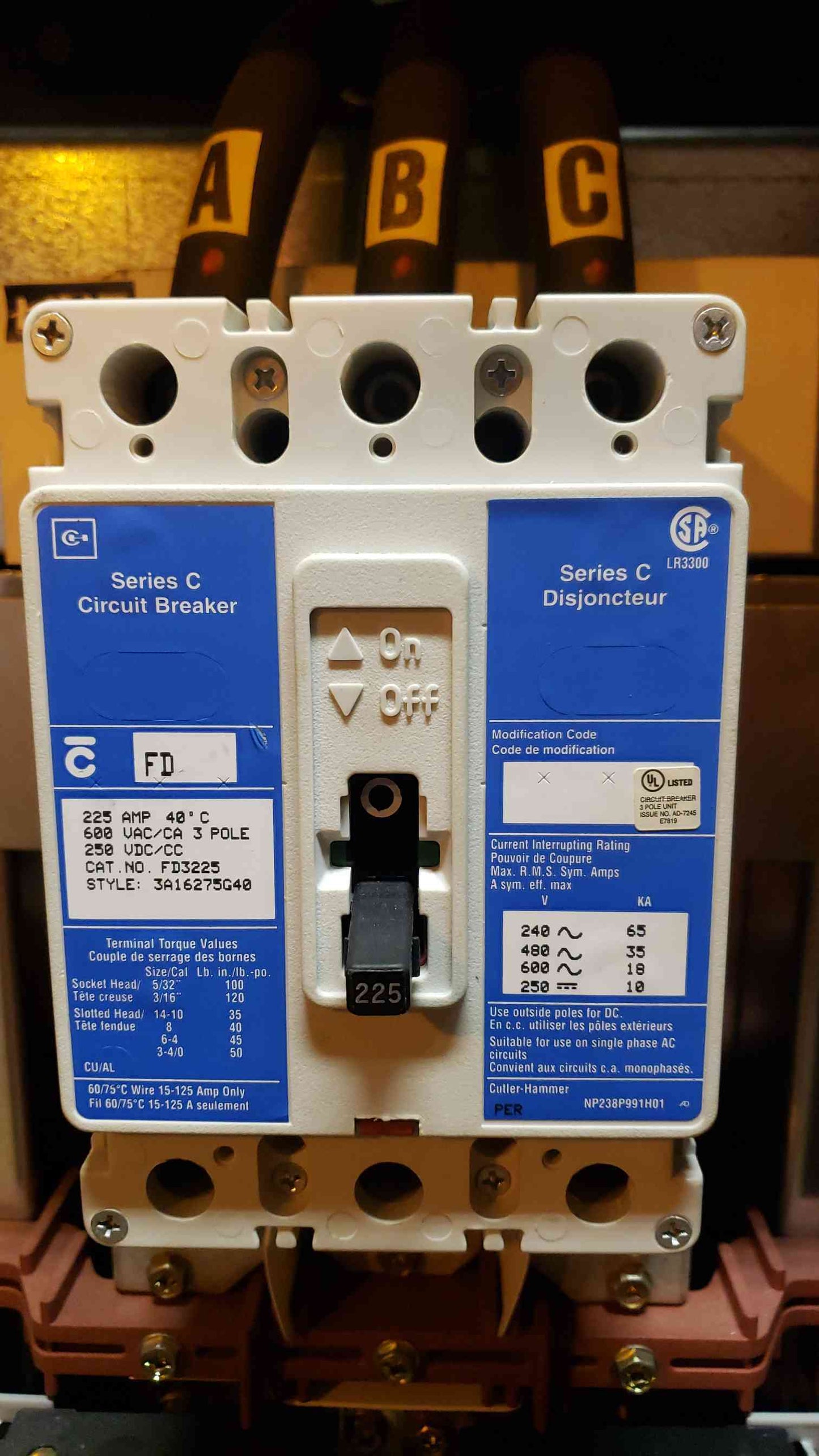 Eaton 125KVA PDU 480v x 208/120v Step Down Distribution BCM Branch Circuit Monitoring(103473)