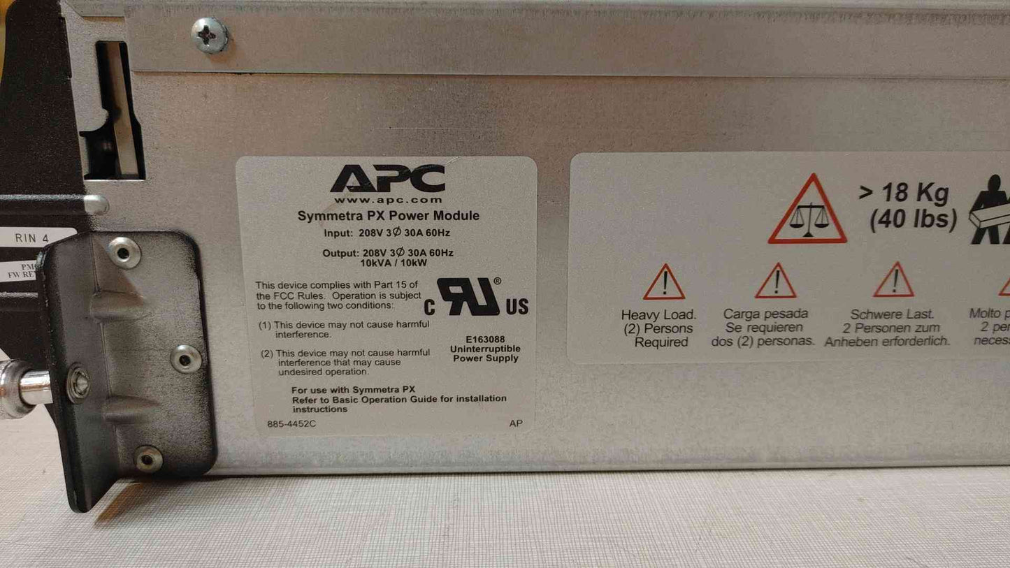 APC Symmetra PX Power Module 208V 10KVA 3PH 30A SYPM10KF(103606)