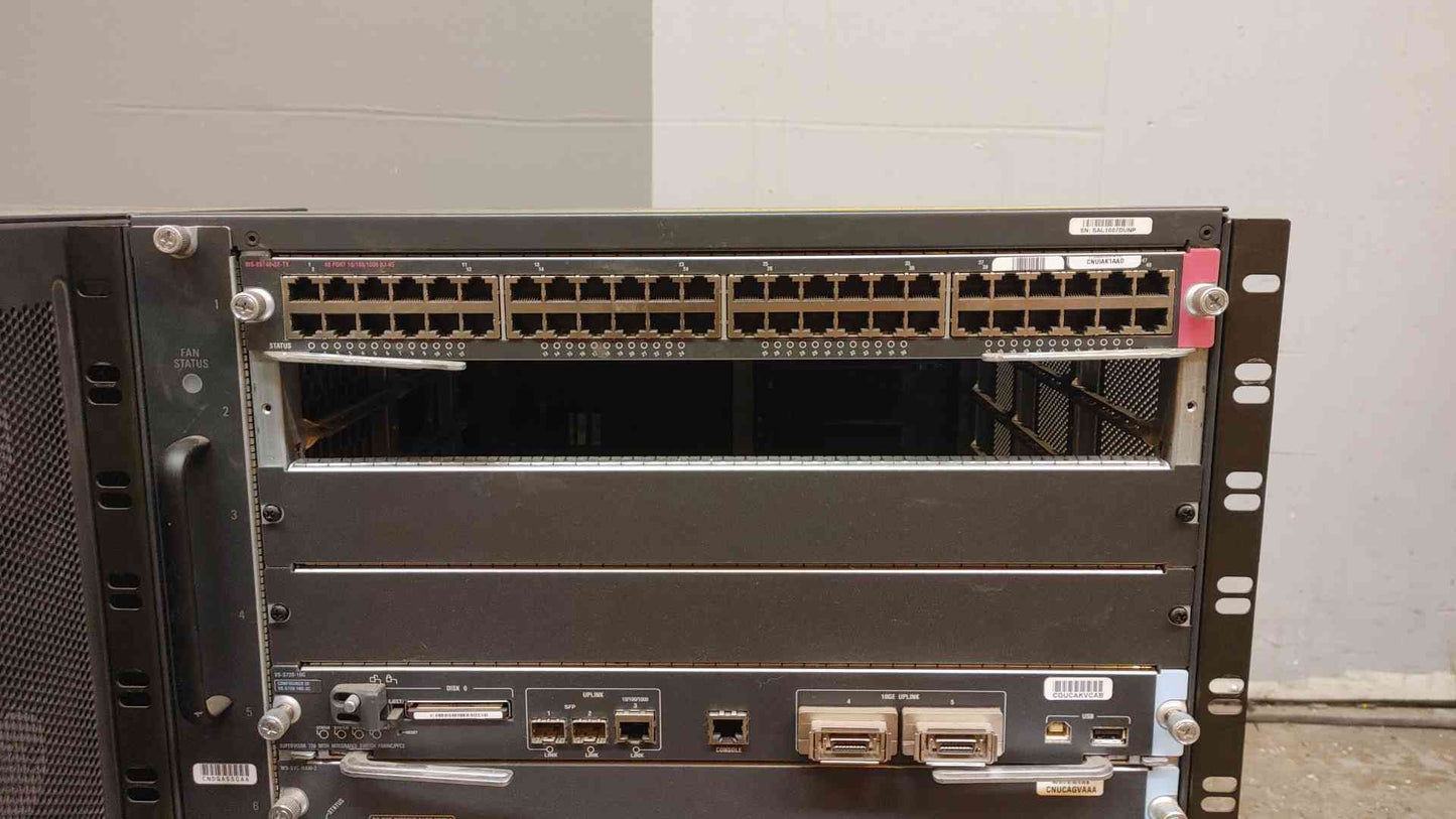 Cisco Catalyst WS 6500-E E-FAN SAL1005CGWP with Switch Modules(103632)