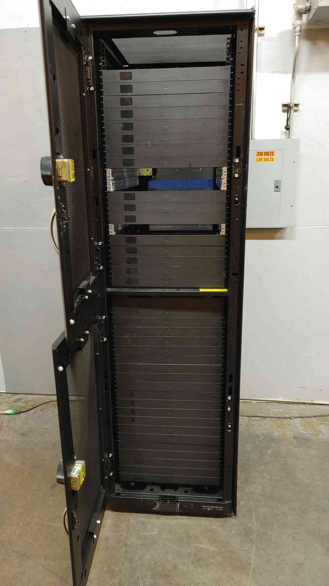 42U Eaton Wrightline Split Compartment Colo Type Server Rack Cabinet(103759)