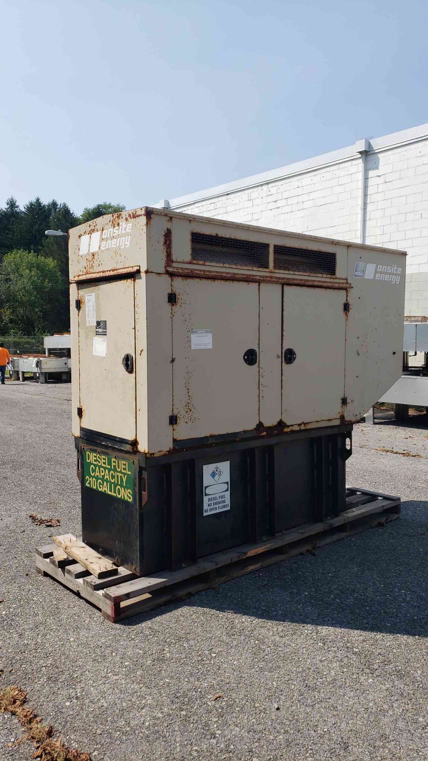 60KW Onsite MTU Diesel Generator 1&3PH 1132Hrs D60FGJ6T3 LOAD TESTED(104137)