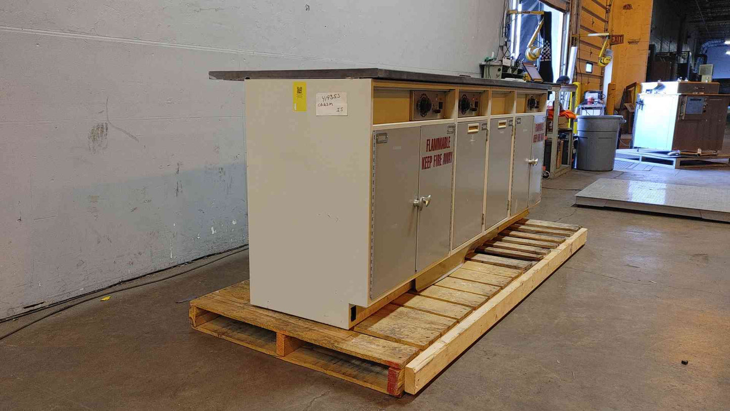 8' Fisher Hamilton Flammable Liquid Storage Cabinet W/ 3 Dials(104176)