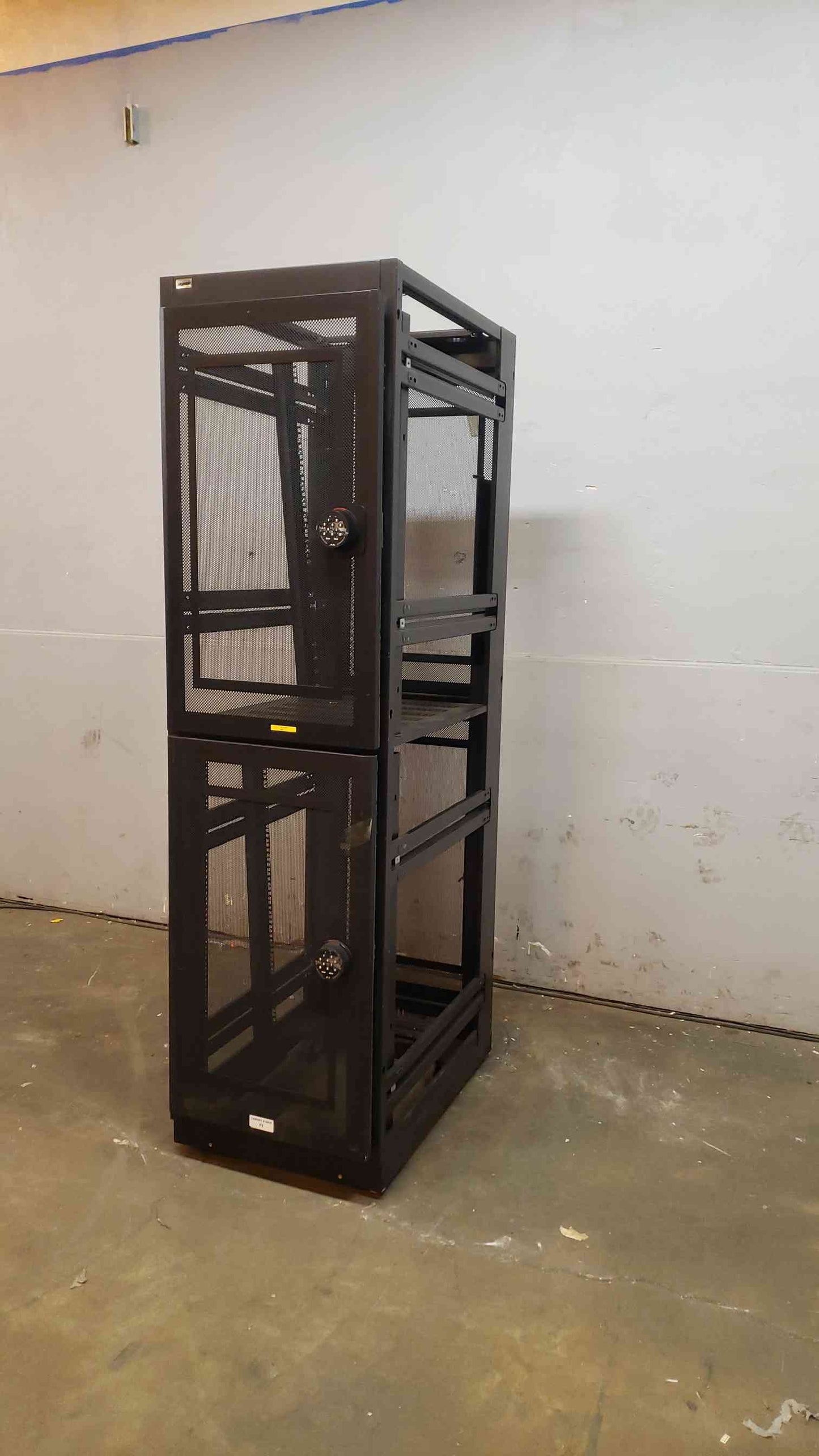 APW 2 Compartment Tiered Colo Server Rack No Sides(104238)