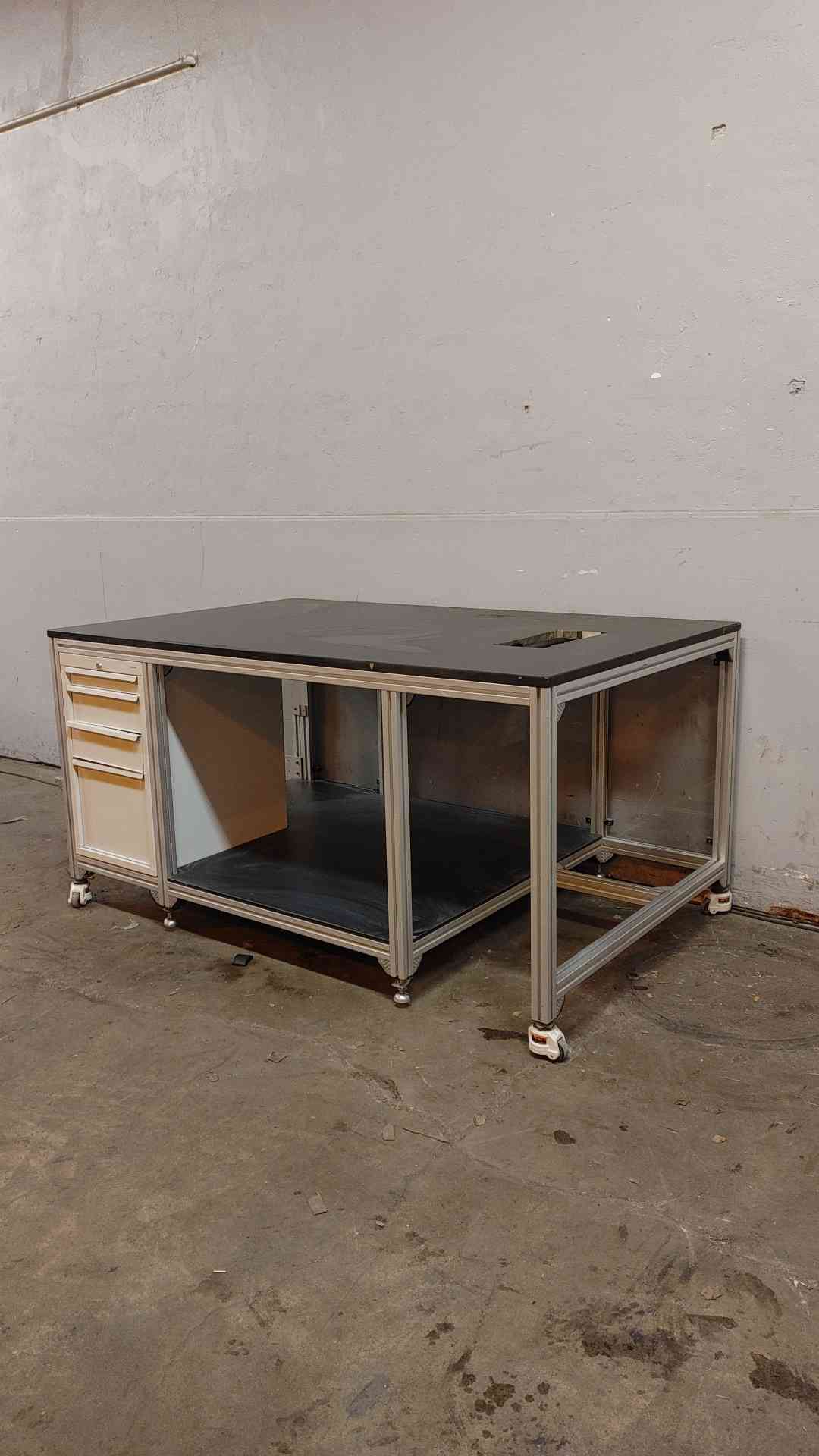 6' Rolling Lab Table W/ Drawers Technical Desk(104275)