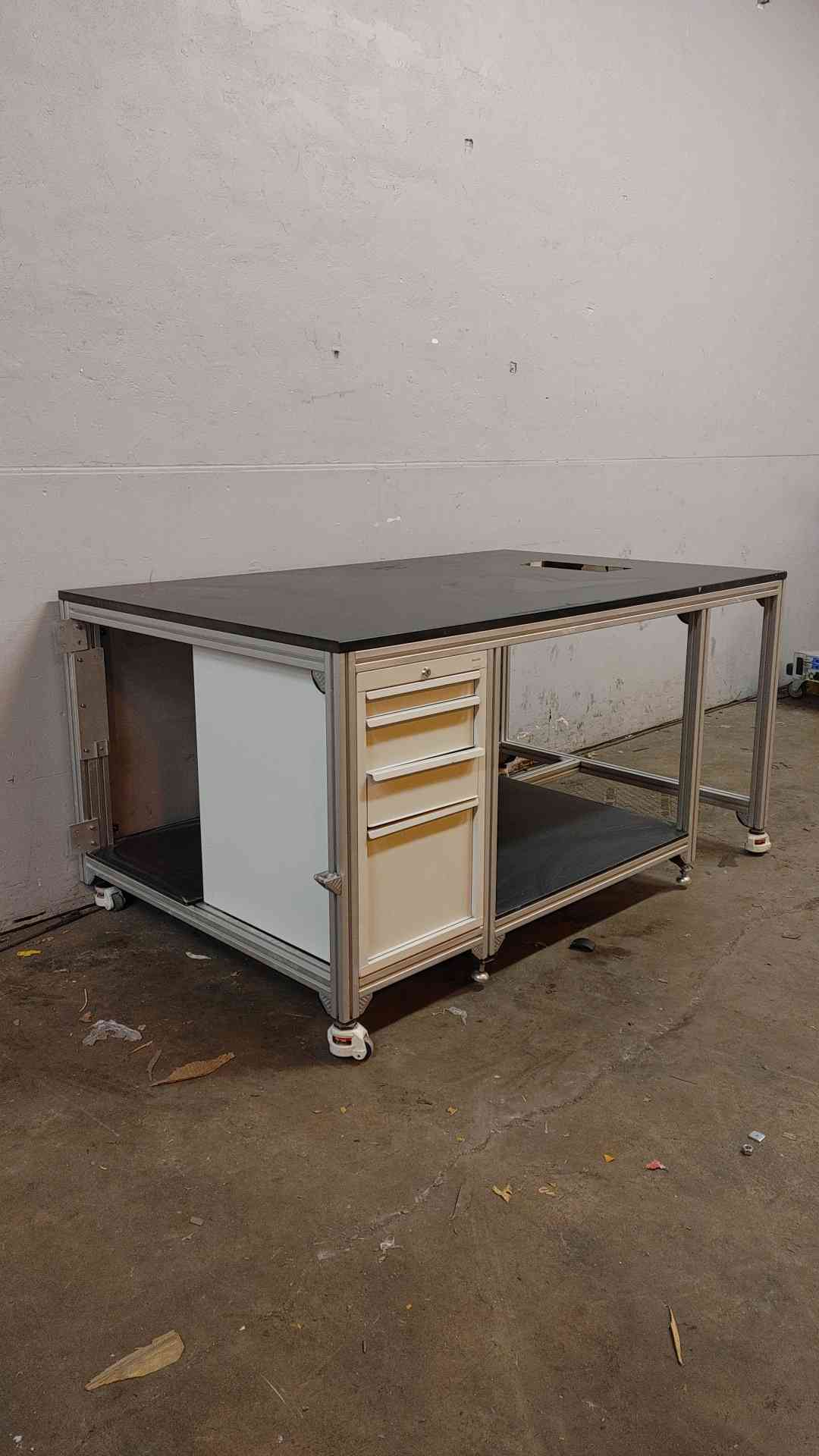 6' Rolling Lab Table W/ Drawers Technical Desk(104275)