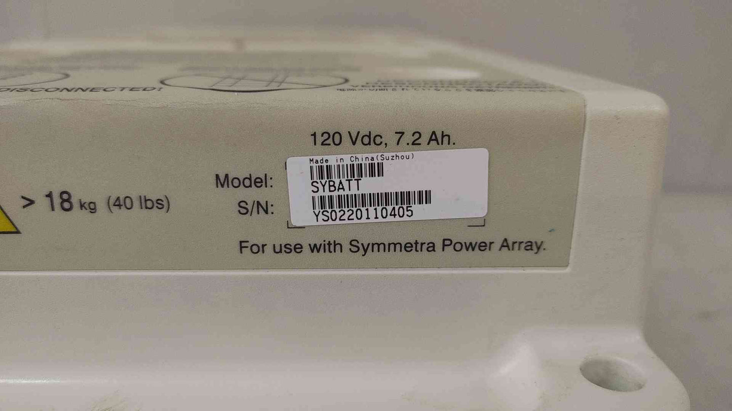 APC Sealed Non-Spillable Lead Acid Battery 120VDC 7.2AH SYBATT(104675)