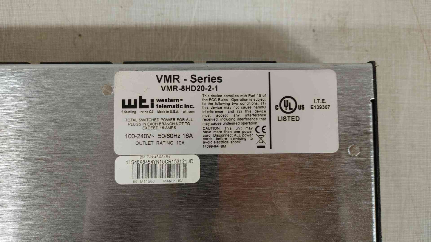 Western Telematic VMR Series PDU Panel VMR-8HD20-2-1(104689)