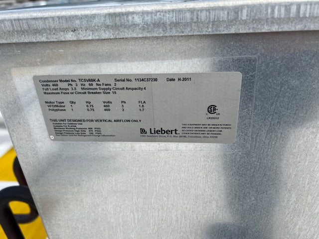 2 Fan Liebert Condenser TCSV60K(6371AA)