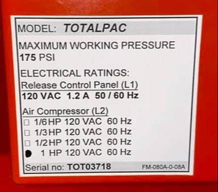 VIKING FIREFLEX TOTALPAC INTEGRATED SPRINKLER FIRE PROTECTION SYSTEM(S6LLST4027)