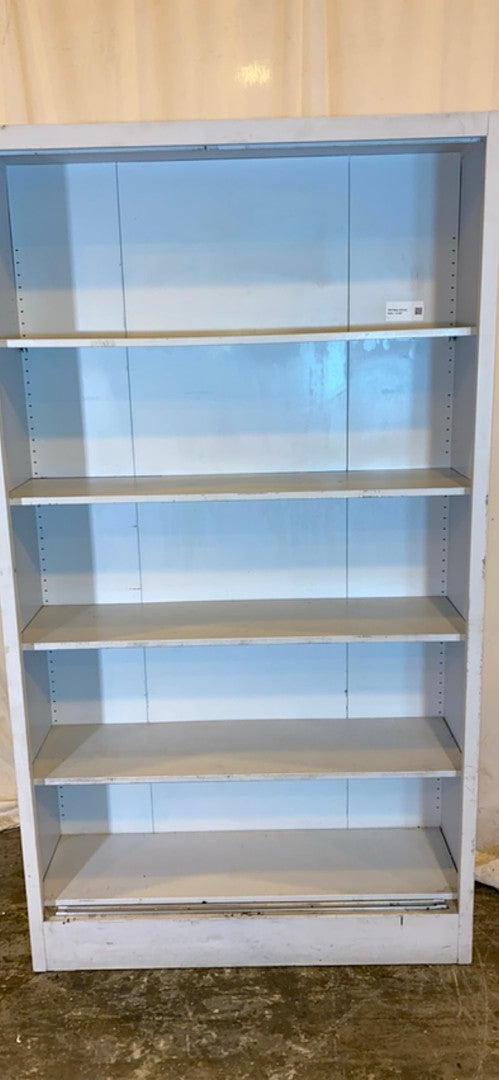 Tall White Lab Cabinet w/ 5 Shelves 47"x16"x85"(S6LLST2114)