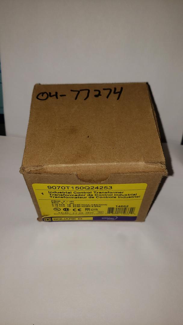 Square D Industrial Control Transformer 9070T150Q24253(S6LLST8706)