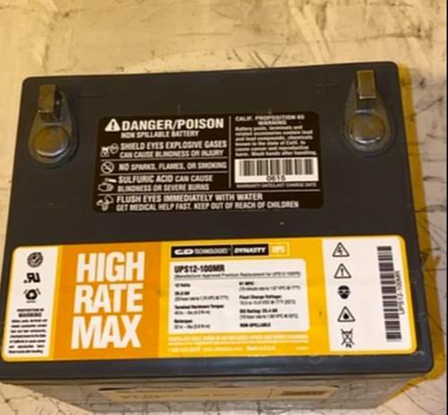 C&D High Rate Max Battery UPS12-100MR ˜15 Solar Audio UPS 26 Amps-19140