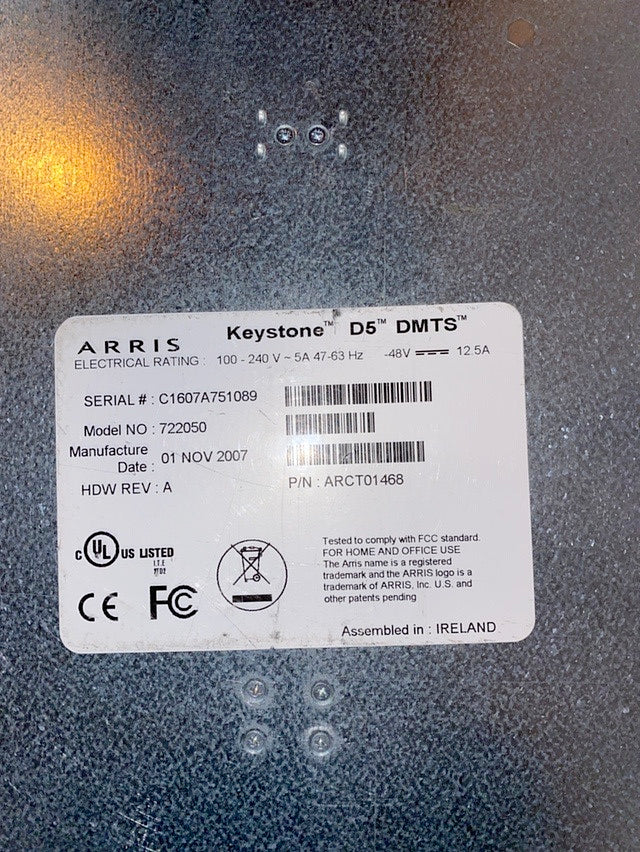 ARRIS Keystone D5 DMTS 722050 ARCT01468(S6LLST1866)