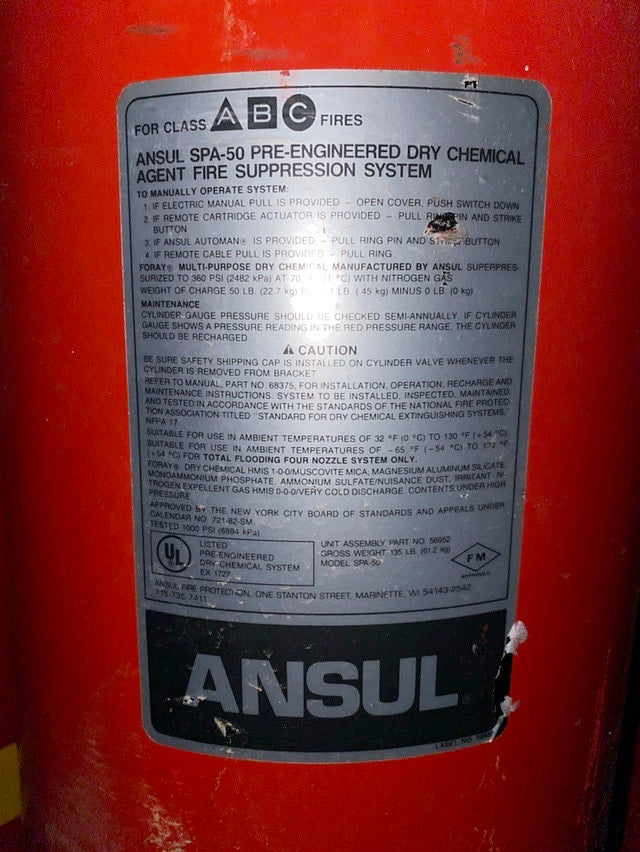 Ansul SPA-50 50 lbs.(S6LLST1271)